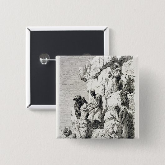 Aufstieg der großen Pyramide, 19. Jahrhundert Button (Vorne & Hinten)