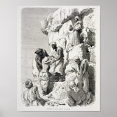 Aufstieg der Großen Pyramide aus dem 19. Jahrhunde Poster (Vorne)