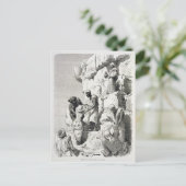 Aufstieg der Großen Pyramide aus dem 19. Jahrhunde Postkarte (Stehend Vorderseite)