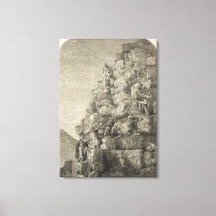 Aufstieg der großen Pyramide Leinwanddruck