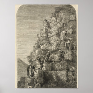 Aufstieg der großen Pyramide Poster