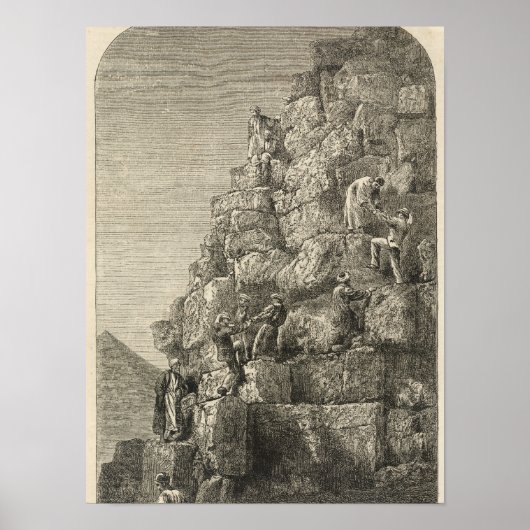 Aufstieg der Großen Pyramide Poster (Vorne)