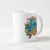 Aufstieg der Kraken Monster-Krake Jumbo-Tasse (Vorderseite Rechts)