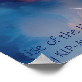 Aufstieg der Phoenix - AI Fantasy Art Print Poster (Ecke)