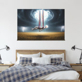 Aufstieg des Geistes durch den Sturm Leinwanddruck (Insitu (Schlafzimmer))