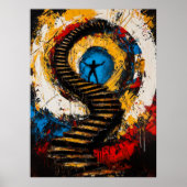 Aufstieg des Geistes - Expressionist Surreal Poster (Vorne)