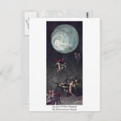 Aufstieg des Gesegneten. Von Hieronymus Bosch Postkarte (Vorne/Hinten)
