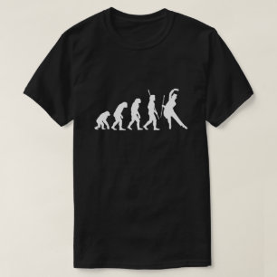 Aufstieg des Menschen Lustige Evolution Tanzender T-Shirt