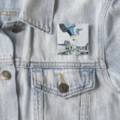 Aufstieg des Montgolfier Bruderheißluftballons Button (Beispiel)