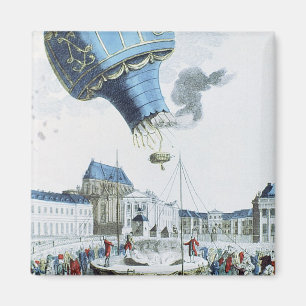 Aufstieg des Montgolfier Bruderheißluftballons Magnet