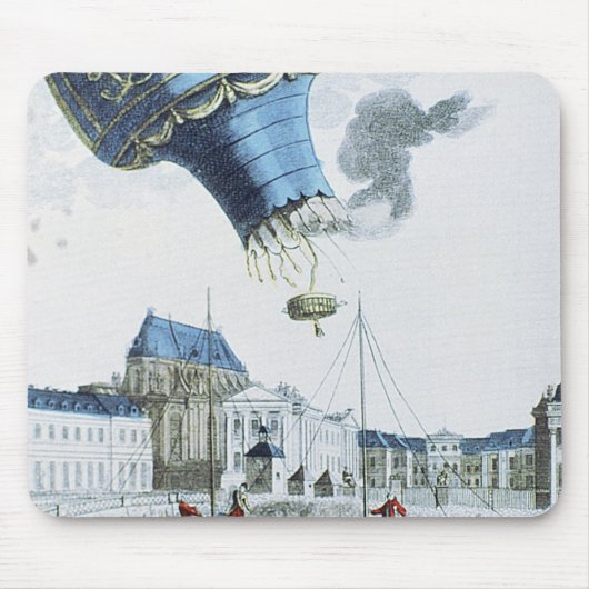 Aufstieg des Montgolfier Bruderheißluftballons Mousepad (Vorne)
