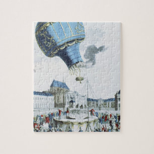 Aufstieg des Montgolfier Bruderheißluftballons Puzzle