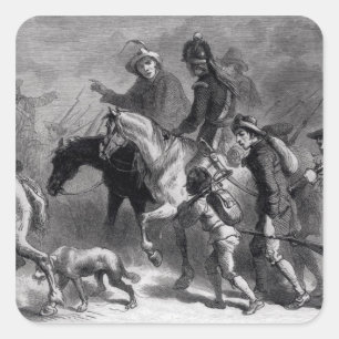 Aufstieg des Neu-Englands Yeomanry Quadratischer Aufkleber