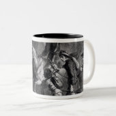 Aufstieg des Neu-Englands Yeomanry Zweifarbige Tasse (VorderseiteRechts)