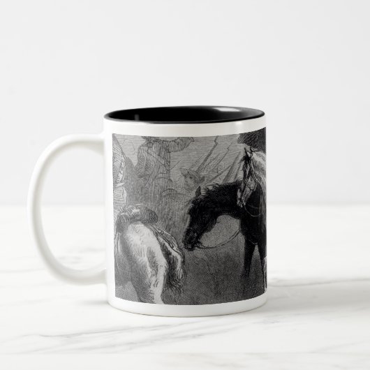 Aufstieg des Neu-Englands Yeomanry Zweifarbige Tasse (Links)