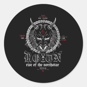 Aufstieg des Northstar Yokai Runder Aufkleber