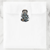 Aufstieg des Schlangenfürsten" Runder Aufkleber (Tasche)