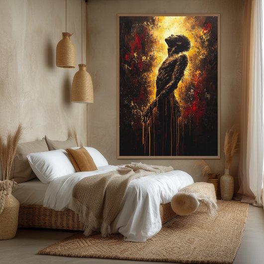 Aufstieg des Souls Zeitgenössischer Expressionist Leinwanddruck