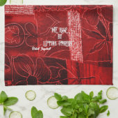 Aufstieg durch Aufziehen Andere Küchentücher Rote  (Gefaltet)