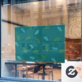 Aufstieg eines Waldes Fensteraufkleber (Café-Fenster)