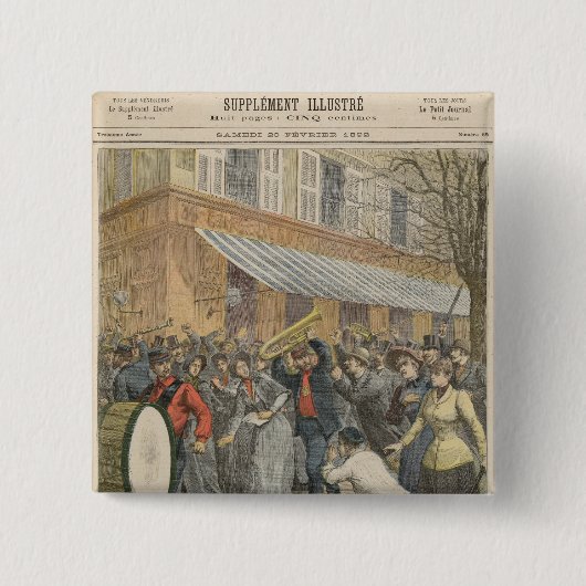 Aufstieg gegen eine Heilsarmee Button (Vorderseite)