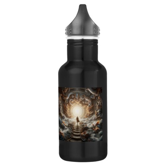 Aufstieg ins Licht Edelstahlflasche (Links)