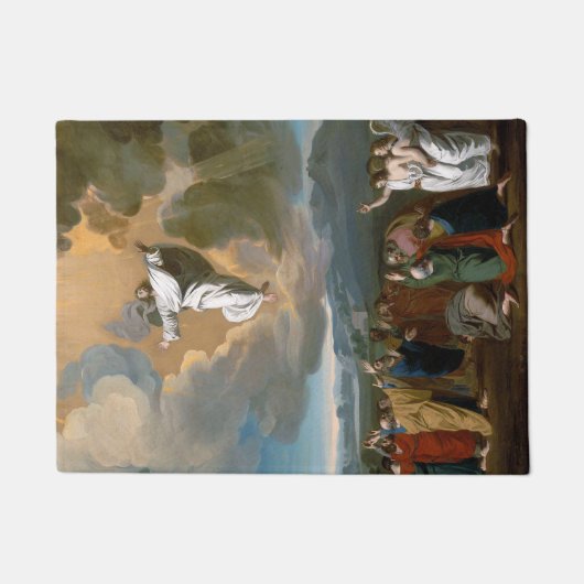 Aufstieg (Jesus Christus steigt in den Himmel auf Fußmatte (Vorderseite)