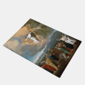 Aufstieg (Jesus Christus steigt in den Himmel auf Fußmatte (Schrägansicht)