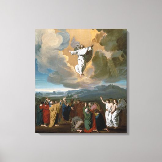 Aufstieg (Jesus Christus steigt in den Himmel auf Leinwanddruck (Vorderseite)
