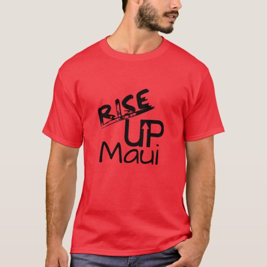 Aufstieg Maui und Maui Erinnerungsdatum T-Shirt (Vorderseite)