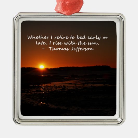 Aufstieg mit The Sun Silbernes Ornament (Vorne)