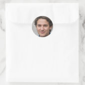 Aufstieg oben runder aufkleber (Tasche)
