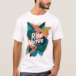 Aufstieg oberhalb Abstrakt geometrischer T - Shirt