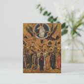 Aufstieg Orthodox Christlich Byzantine Pascha Icon Postkarte (Stehend Vorderseite)