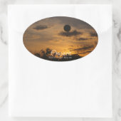 Aufstieg Ovaler Aufkleber (Tasche)