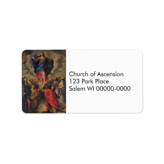 Aufstieg über den Menschenmassen Adressaufkleber (Vorne)