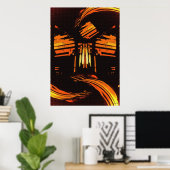 Aufstieg über der digitalen Kunst Poster (Heimbüro)