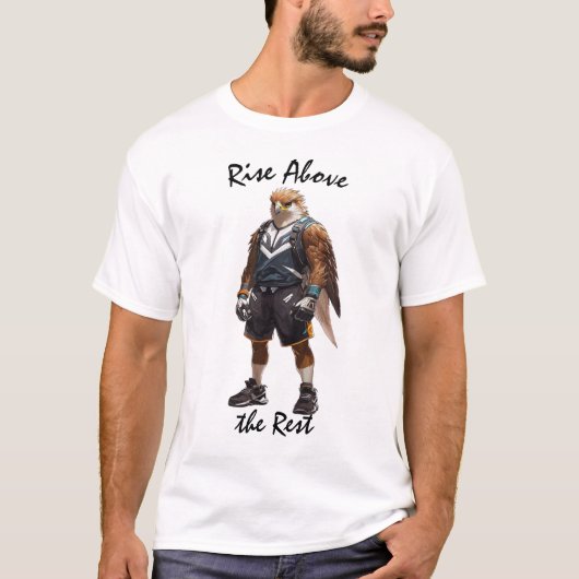 Aufstieg über der Erholung Adlerkrieger-T - Shirt (Vorderseite)