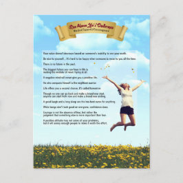 Aufstieg über die Herausforderungen des Lebens - S Postkarte