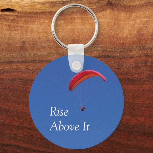 "Aufstieg über ihm" Paragliding-Schlüsselanhänger Schlüsselanhänger (Vorderseite)