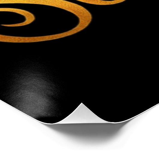 Aufstieg über und glänzendes Poster (Ecke)