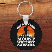 Aufstieg und Aufstieg Berg Whitney Kalifornien Ber Schlüsselanhänger (Vorderseite)
