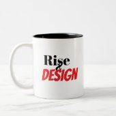 Aufstieg und Design Zweifarbige Tasse (Links)