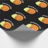 Aufstieg und dünne sonnige Schnecke Puppe Dark BG Geschenkpapier (Ecke)