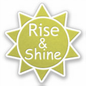 Aufstieg und Einschnitt von Kunstdrucken Aufkleber (Vorderseite)