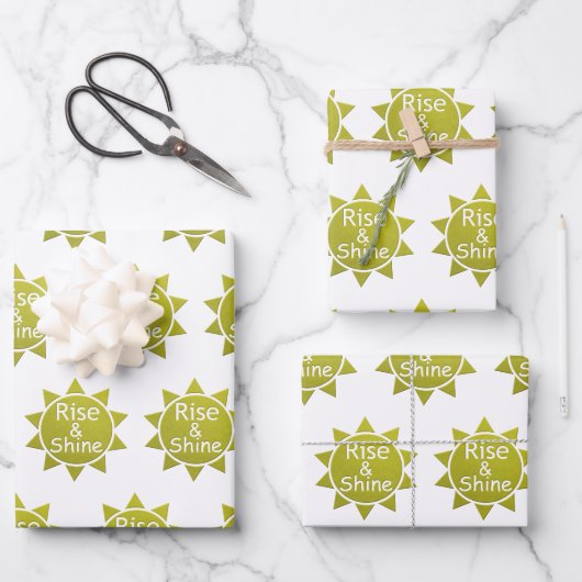 Aufstieg und Einschnitt von Kunstdrucken Geschenkpapier Set (Vorderseite)