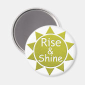 Aufstieg und Einschnitt von Kunstdrucken Magnet (Vorderseite/Rückseite)