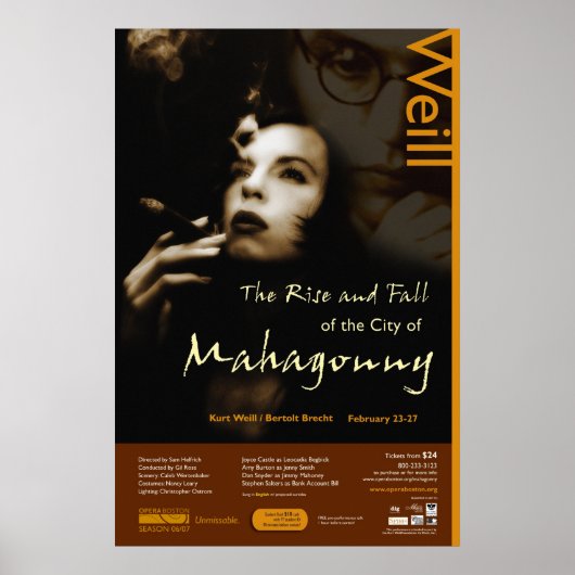 Aufstieg und Fall der Stadt Mahagonny Poster (Vorne)