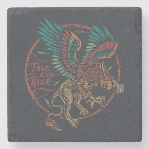 Aufstieg und Fall des Mythologischen Griffins Steinuntersetzer