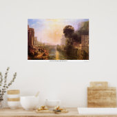 Aufstieg und Fall von Carthage von Joseph Mallord Poster (Küche)